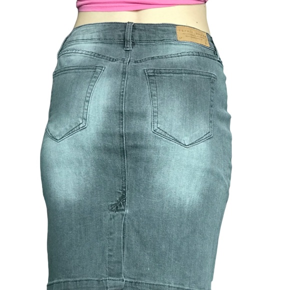 Esprit gray denim skirt - Picture 2 of 5